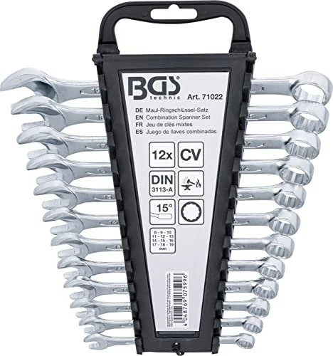 BGS technic Schraubenschlüsselsatz, 12-tlg.