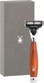 Mühle Vivo 3-Klingen Rasierer Pflaumenholz