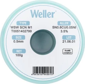 Weller WSW SCN M1 Lötzinn 0.5mm, 100g