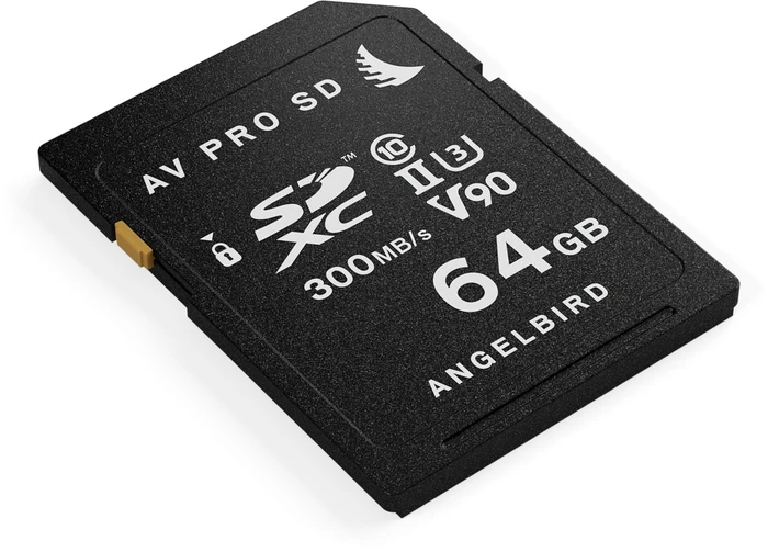 Angelbird AV PRO SD V90 R300/W260 64GB, UHS-II U3, Class 10