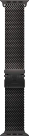 Apple Milanaise-Armband Titan Large für Apple Watch 49mm schwarz