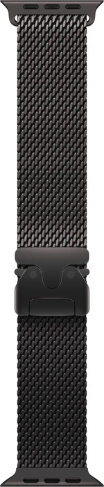 Apple Milanaise-Armband Titan Large für Apple Watch 49mm schwarz