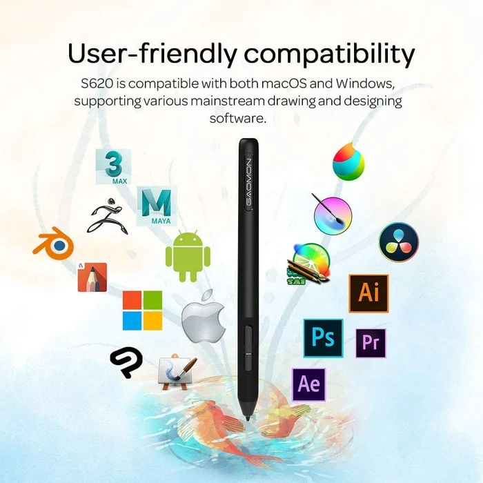Gaomon Pen Tablet S620, schwarz