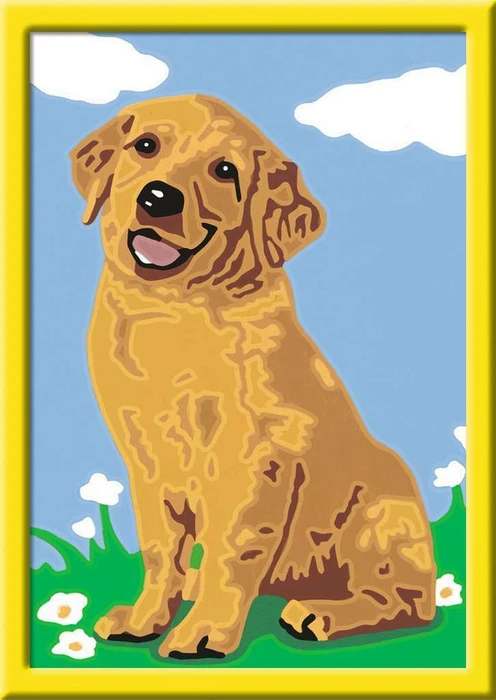 Ravensburger Malen nach Zahlen Kleiner Golden Retriever