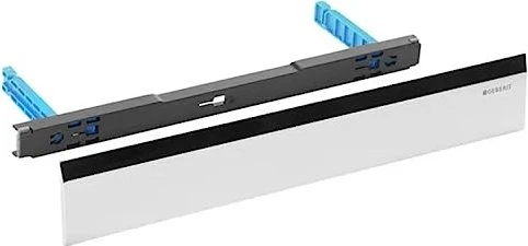 Geberit Fertigbauset für Wandablauf, Abdeckung aus Kunststoff hochglanz-verchromt