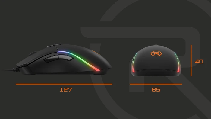 Rapture Venom V2 Gaming Maus schwarz, USB