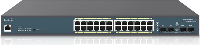 EnGenius Fit FitSwitch EWS79 Rackmount Gigabit Managed Switch, 24x RJ-45, 4x SFP, 410W PoE+