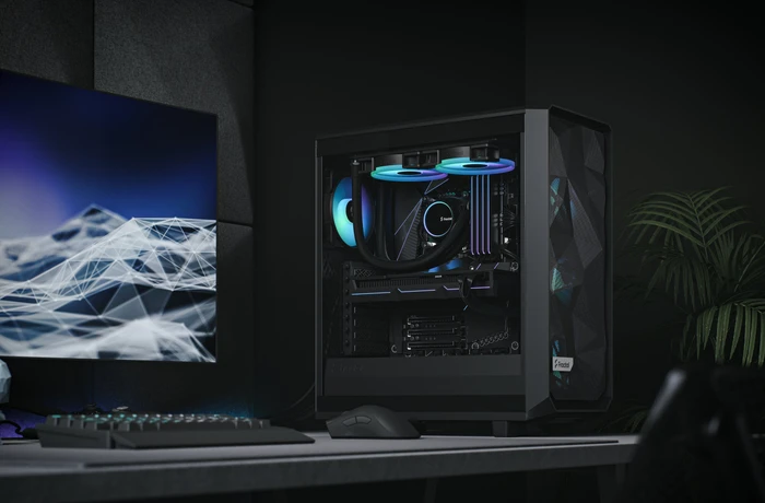 Fractal Design Meshify 2 Compact RGB White TG Clear Tint, Glasfenster