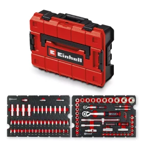 Einhell E-Case Werkstatt Steckschlüsselsatz inkl. E-Case, 92-tlg.