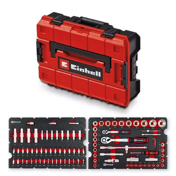 Einhell E-Case Werkstatt Steckschlüsselsatz inkl. E-Case, 92-tlg.