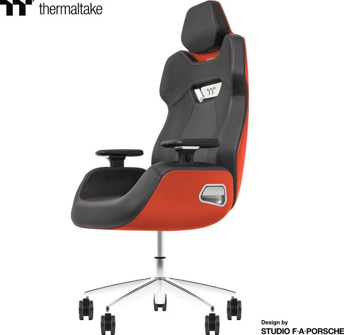 Thermaltake ARGENT E700 Gamingstuhl, schwarz/orange