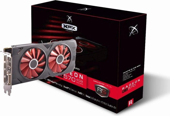 XFX Radeon RX 570 RS Black Edition, 4GB GDDR5, DVI, HDMI, 3x DP