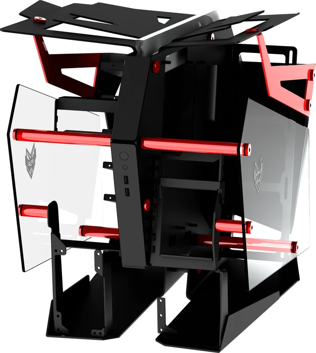 FSP T-WINGS CMT710, rot, Glasfenster