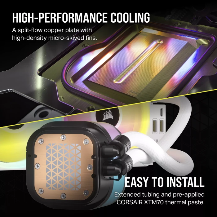 Corsair iCUE LINK H100i RGB, weiß