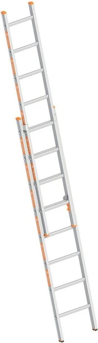 Layher Topic 1035 Alu 2-tlg. Schiebeleiter, 2x 8 Stufen
