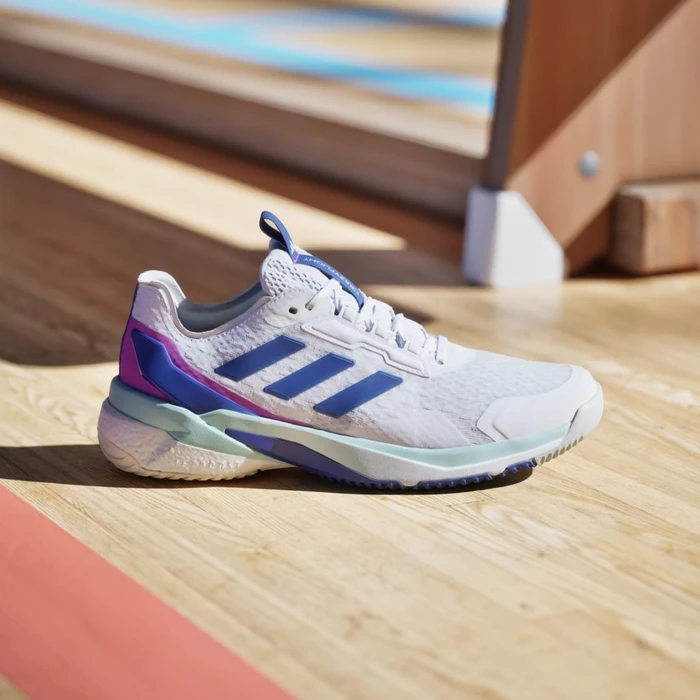 adidas Crazyflight 5 cloud white/lucid blue/semi flash aqua (Damen)