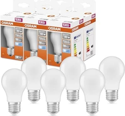 Osram Ledvance LED Star Classic A 40 4.9W/840 E27, 6 Stück