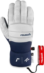 Reusch Alexis Pinturault Skihandschuhe white/dress blue