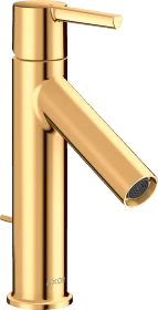 Hansgrohe Axor Starck Einhebel-Waschtischmischer 100 CoolStart mit Hebelgriff und Zugstangen-Ablaufgarnitur polished goldoptik