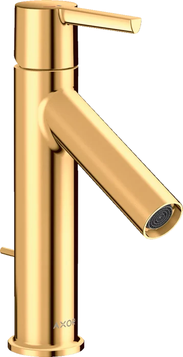 Hansgrohe Axor Starck Einhebel-Waschtischmischer 100 CoolStart mit Hebelgriff und Zugstangen-Ablaufgarnitur polished goldoptik
