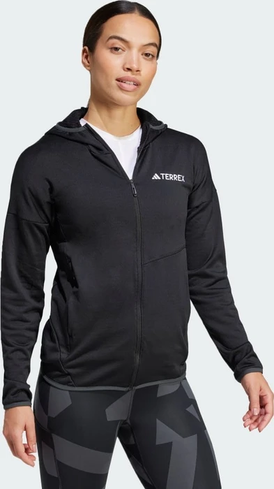 adidas Terrex Xperior Climawarm Light Fleece Hooded Jacke schwarz (Damen)
