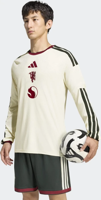 adidas Manchester United Authentic 2026/2027 Ausweichtrikot langarm ivory (Herren)