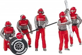 Carrera Digital 124/132/Evolution Zubehör Figurensatz Mechaniker Carrera Crew rot