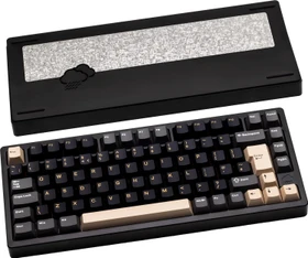 Wobkey Rainy 75 Pro, schwarz, LEDs RGB, Kailh Cocoa, USB/Bluetooth, UK