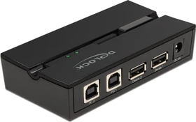 DeLOCK USB 2.0 Switch für 2 PC an 2 Geräte (11492)
