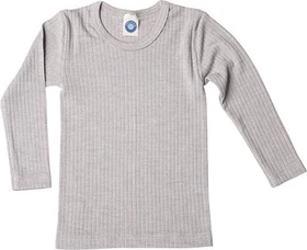 Cosilana Unterhemd Shirt langarm grau meliert (Junior)