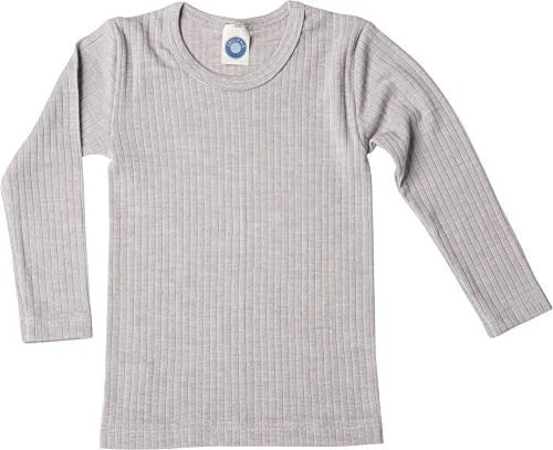 Cosilana Unterhemd Shirt langarm grau meliert (Junior)