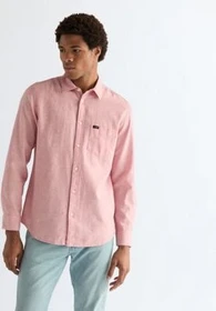 Wrangler Regular 1 Pocket Hemd langarm dusty rose (Herren)