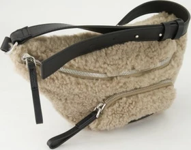 Marc O'Polo Aila Teddyfell Bauchtasche soft mocca