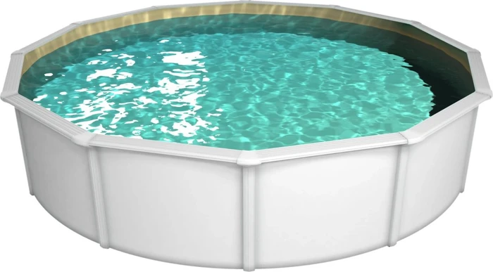 Steinbach Nuovo de Luxe II Stahlwandpool Set rund 360x120cm sand