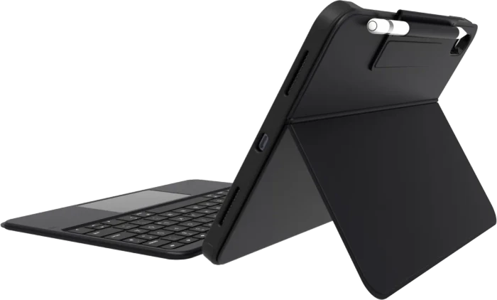 Deqster Smart Combo Touch Keyboard für iPad 11 A16/iPad 10, schwarz, DE