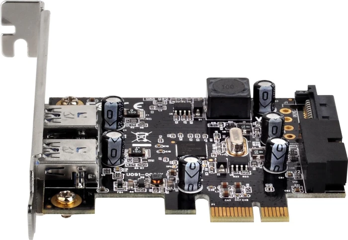 SilverStone EC04-E, 2x USB-A 3.0, 1x USB 3.0 intern, PCIe 2.0 x1