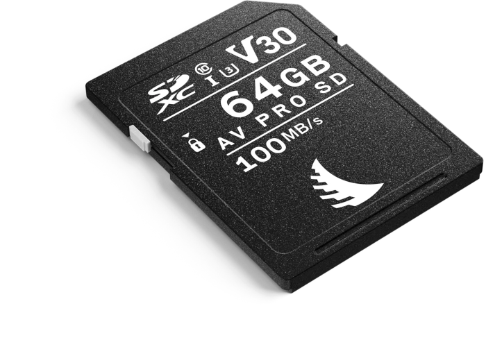Angelbird AV PRO SD V30 R100/W52 64GB, UHS-I U3, Class 10