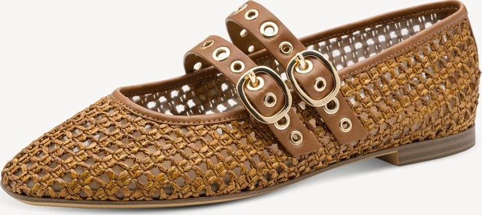 Tamaris Spangenballerinas braun (Damen)