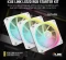 Corsair iCUE LINK LX120 RGB Starter Kit, weiß, LED-Steuerung, 120mm, 3er-Pack Vorschaubild