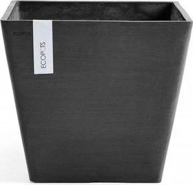 Ecopots Kunststoff-Topf Rotterdam 50x50cm dark grey
