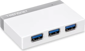TRENDnet weiß USB-Hub, 4x USB-A 3.0, USB 3.0 Micro-B [Buchse] (TU3-H4)