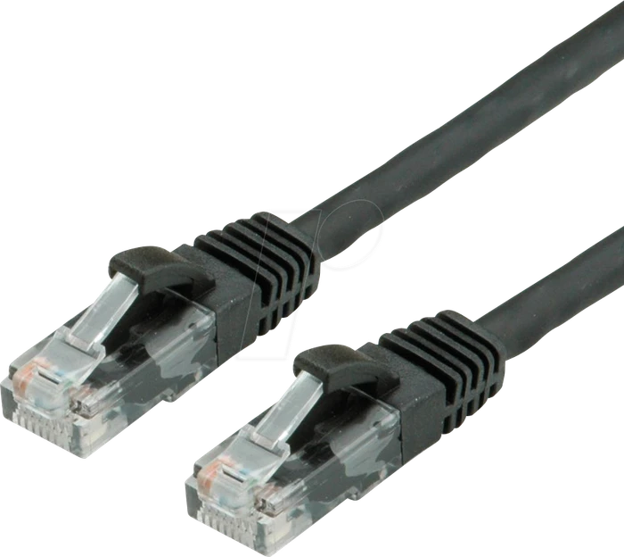Value Patchkabel, Cat6a, U/UTP, RJ-45/RJ-45, 20m, schwarz