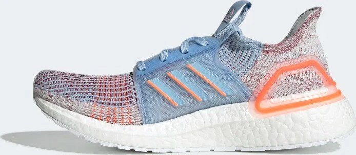 adidas Ultraboost 19 glow blue/hi-res coral/active maroon (Damen)