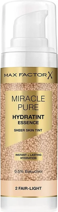 Max Factor Miracle Pure Hydratint Essence Sheer Tint Foundation 02 fair/light LSF30, 30ml