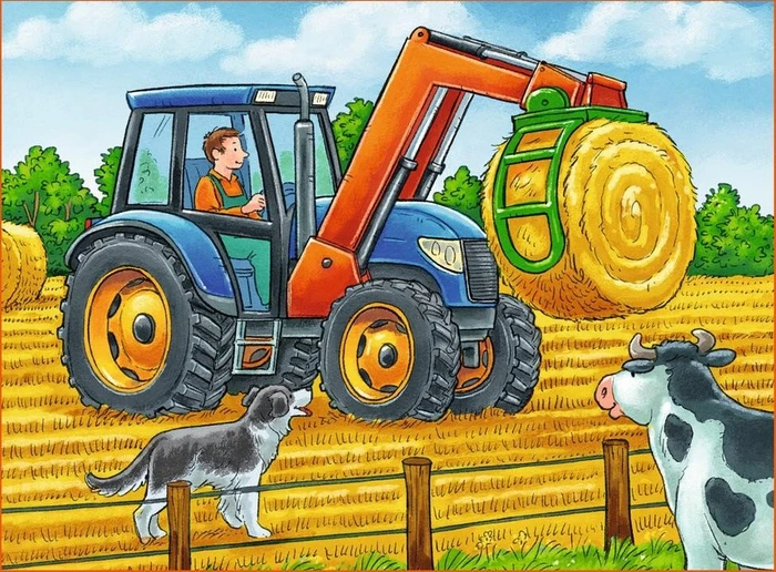Ravensburger Puzzle Fahrzeuge auf dem Bauernhof