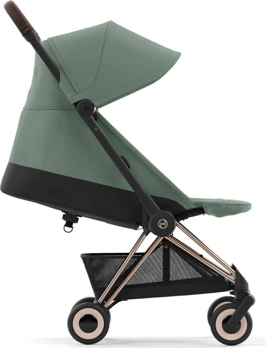Cybex Coya Rosegold Frame leaf green