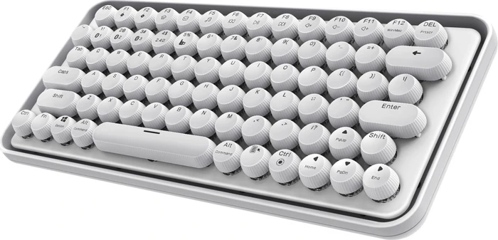 Rapoo Ralemo Pre 5 Multi-mode, weiß, LEDs weiß, BLUE Switches, USB/Bluetooth, DE