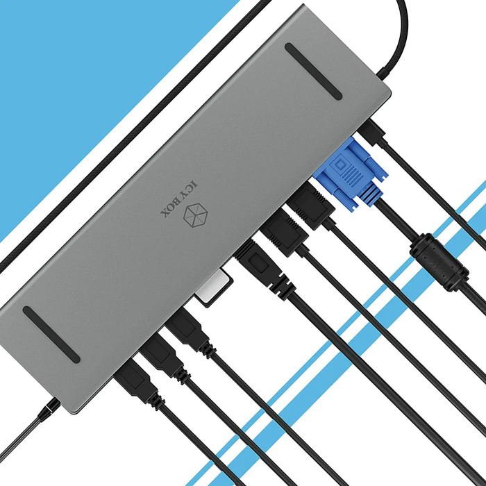 RaidSonic Icy Box IB-DK2106-C Multiport-Adapter, USB-C 3.0 [Stecker]