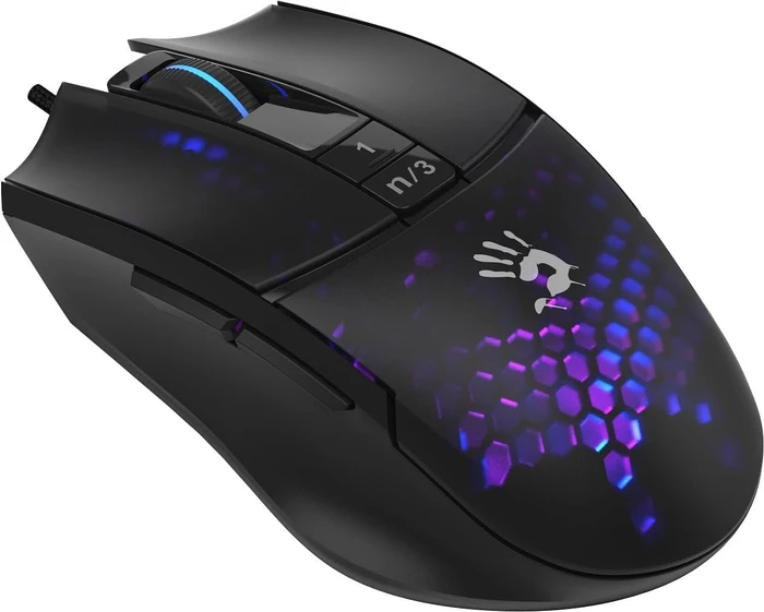 A4Tech Bloody L65 MAX RGB Gaming Mouse, Honeycomb schwarz, USB
