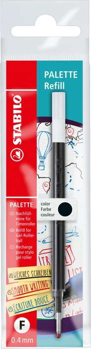 STABILO Palette Refill Tintenrollermine 0.4mm schwarz, 10er-Pack